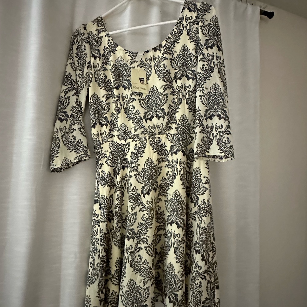 NWT Pink Owl A-Line Dress